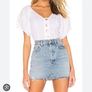 Not Basic Bodysuit in White Free People. Worn twice.